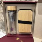 Rinkinys su dvigubo stiklo termosu ir pietų dėžute