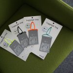 Reflective luggage tag VU Library